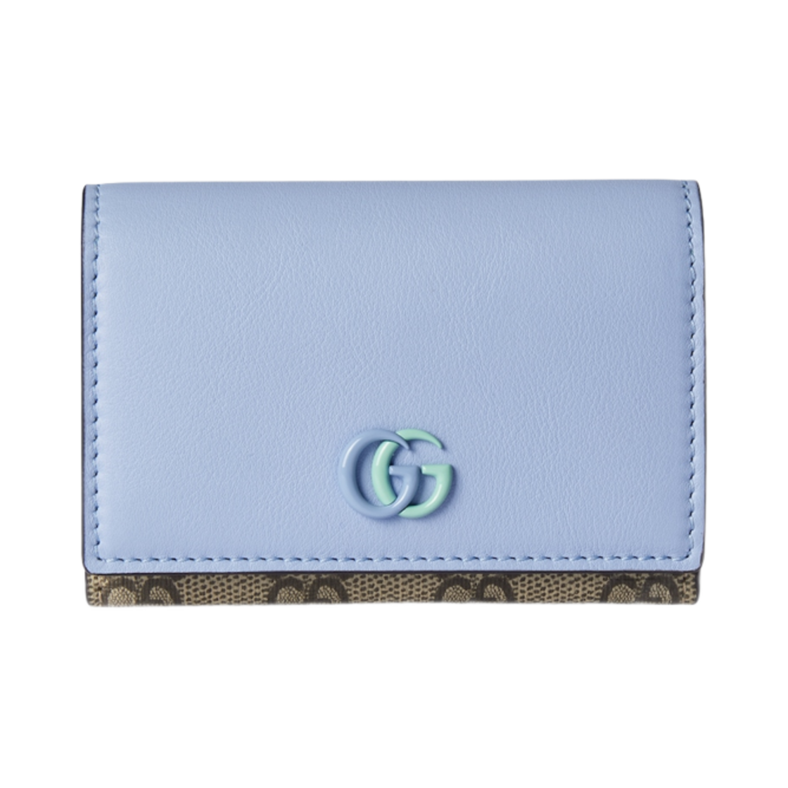 구찌 GG 마몽 카드 케이스 라일락 레더(Gucci GG Marmont Card Case Lilac Leather) - 1