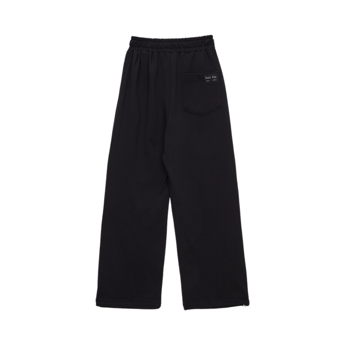 (W) 마뗑킴 니 컷아웃 스웨트팬츠 블랙((W) Matin Kim Knee Cut Out Sweatpants Black) - 2