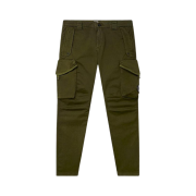 C.P. Company Stretch Sateen Garment Dyed Lens Utility Pants Ivy Green - 21SS