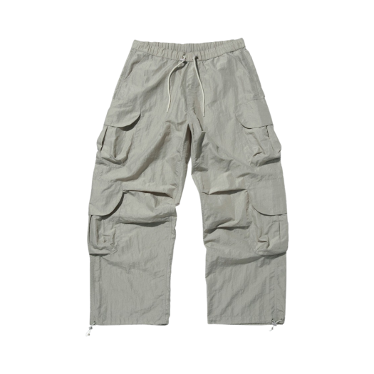 SD4SBO101LG Suade Nylon Cargo Pants Light Grey