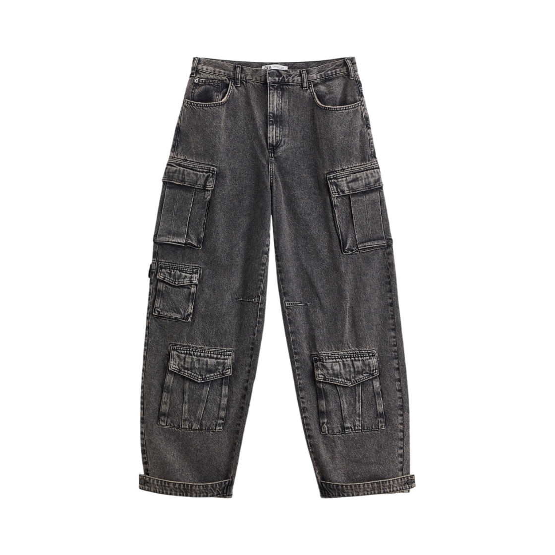 자라 유틸리티 카고 진 블랙(Zara Utility Cargo Jeans Black)