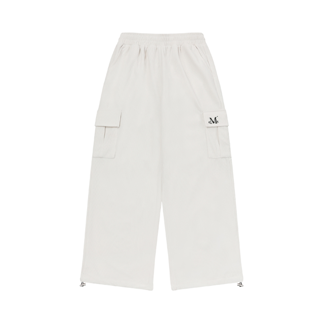 무센트 코지 코듀로이 카고 와이드팬츠 골덴 골지 기모 아이보리(MUCENT Cozy Corduroy Cargo Pants Fluff Ivory) - 1