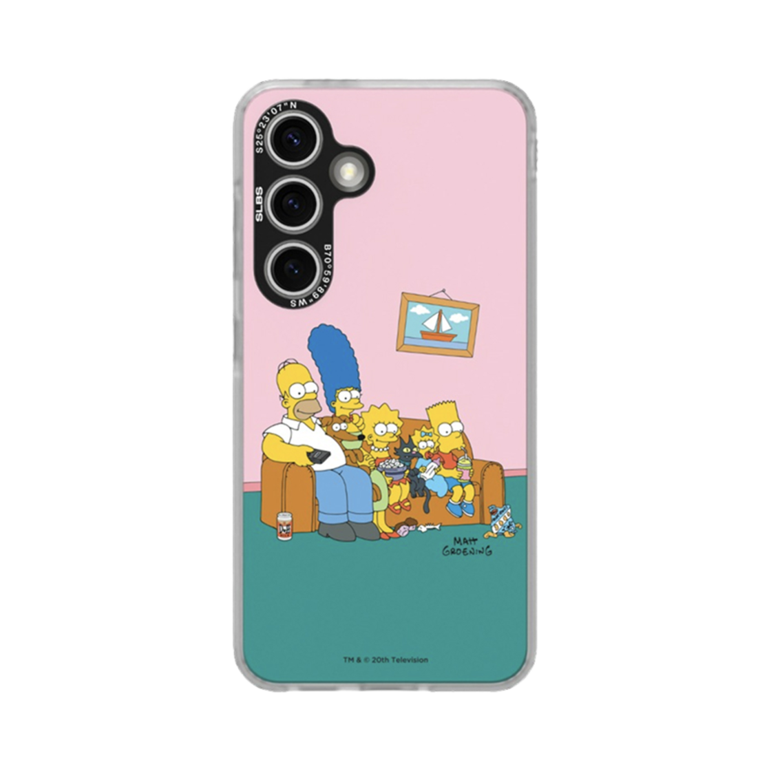 에스엘비에스 심슨 패밀리 임프레션 케이스 갤럭시 S24 시리즈(SLBS Simpsons Family Impression Case For Galaxy S24 Series)