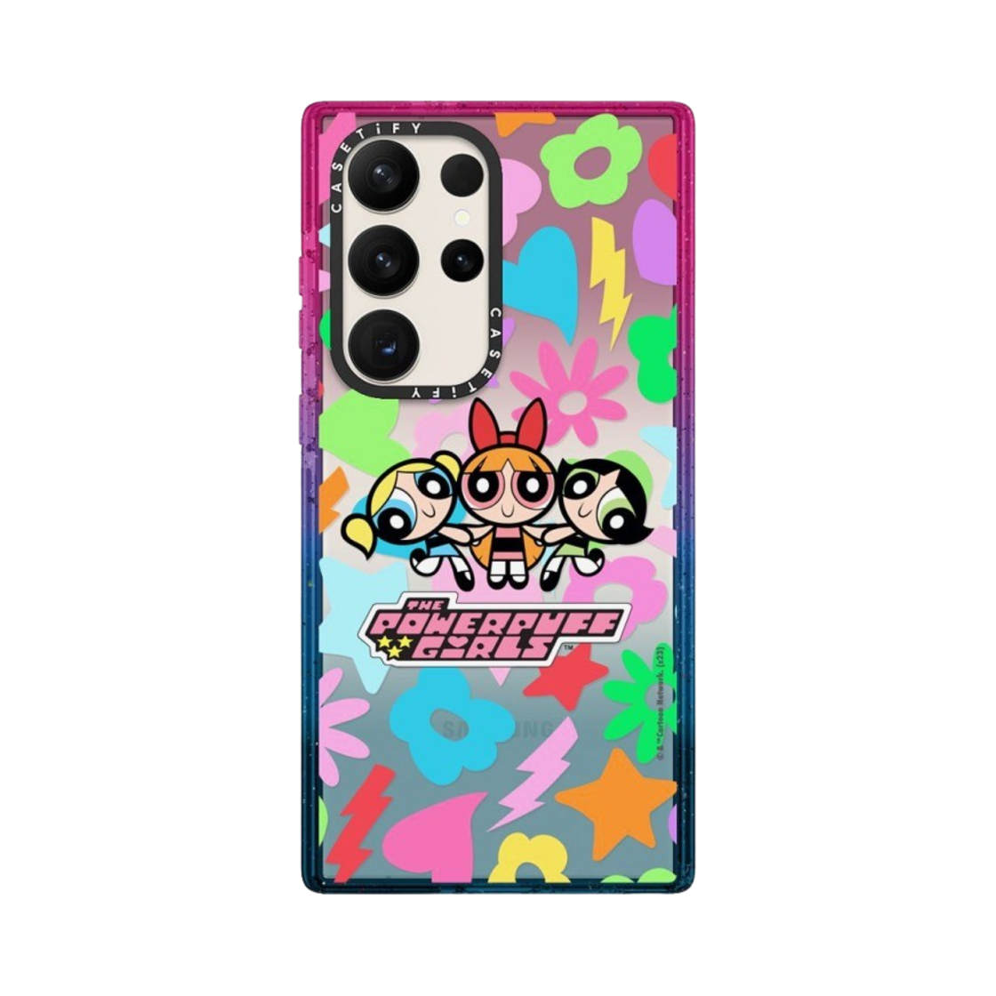 케이스티파이 x 파워퍼프걸 갤럭시 아이콘 임팩트 케이스 반투명 코튼 캔디(Casetify x The Powerpuff Girls Galaxy Icons Impact Case Sheer Cotton Candy) - 1