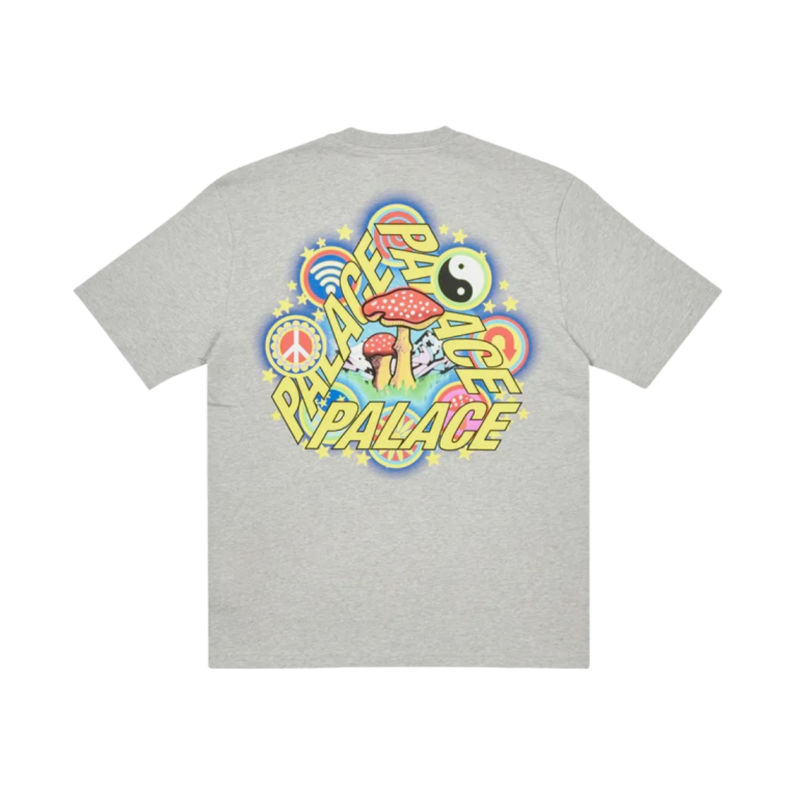 팔라스 번 5G 티셔츠 그레이 말 - 22FW(Palace Bun 5G T-Shirt Grey Marl - 22FW) - 1