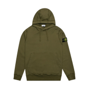 Stone Island 64151 Cotton Fleece Hooded Sweatshirt Olive Green - 21SS