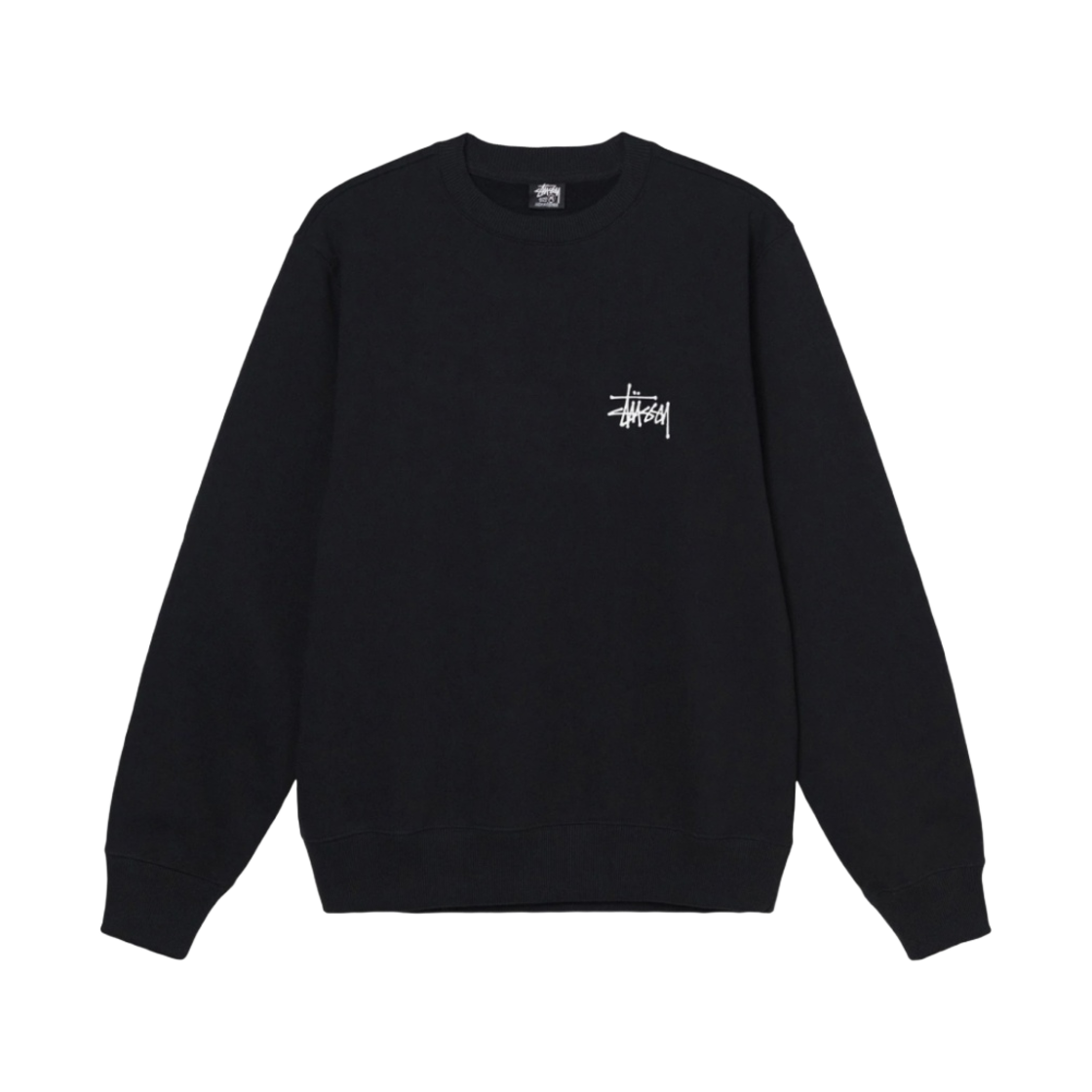 ★韓国の人気★【STUSSY】★Relaxed Smoothstock Cre.w Black★ ☆韓国の人気☆【STUSSY】☆Relaxed Smoothstock Cre.w Black