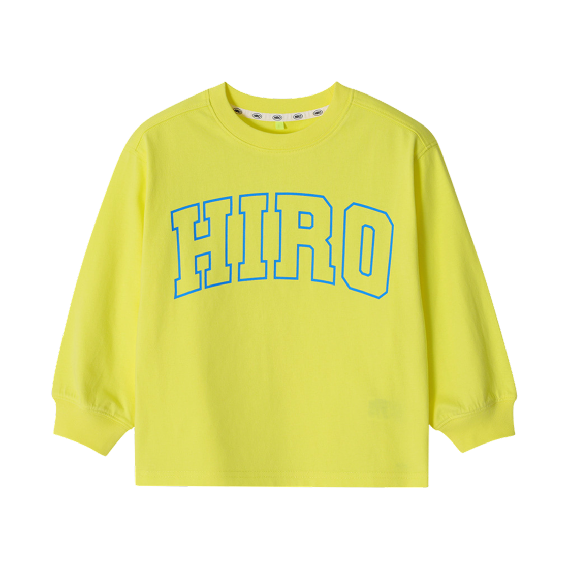 (키즈) 히로 블랭크 롱슬리브 티셔츠 옐로우((Kids) Hiro Blank Long Sleeve T-Shirt Yellow)