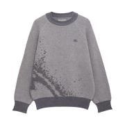 Sansan Gear Mosaic Knit Grey