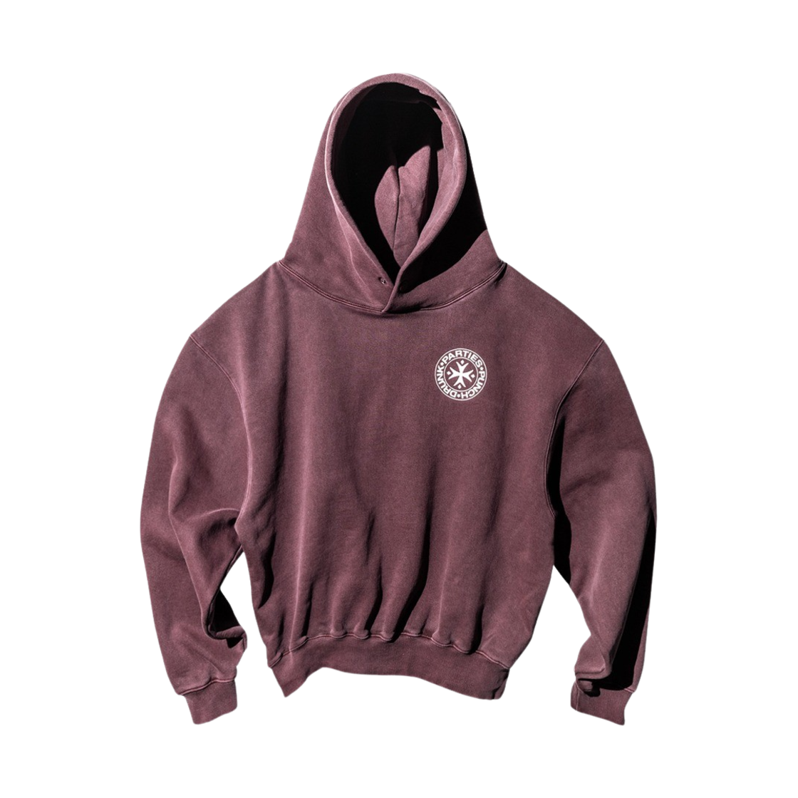 펀치 드렁크 파티즈 서클 로고 가먼트 다이드 후드 네이비 펀치 드렁크 파티즈 서클 로고 가먼트 다이드 후드 네이비