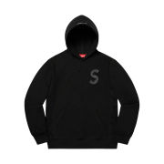 Supreme S Logo Hooded Sweatshirt Black - 20FW