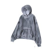 Flavorism Oversized Rivet Hoodie Dirty White