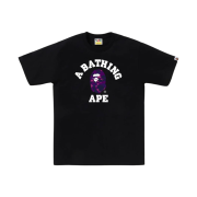 BAPE Color Camo College T-Shirt Black Purple
