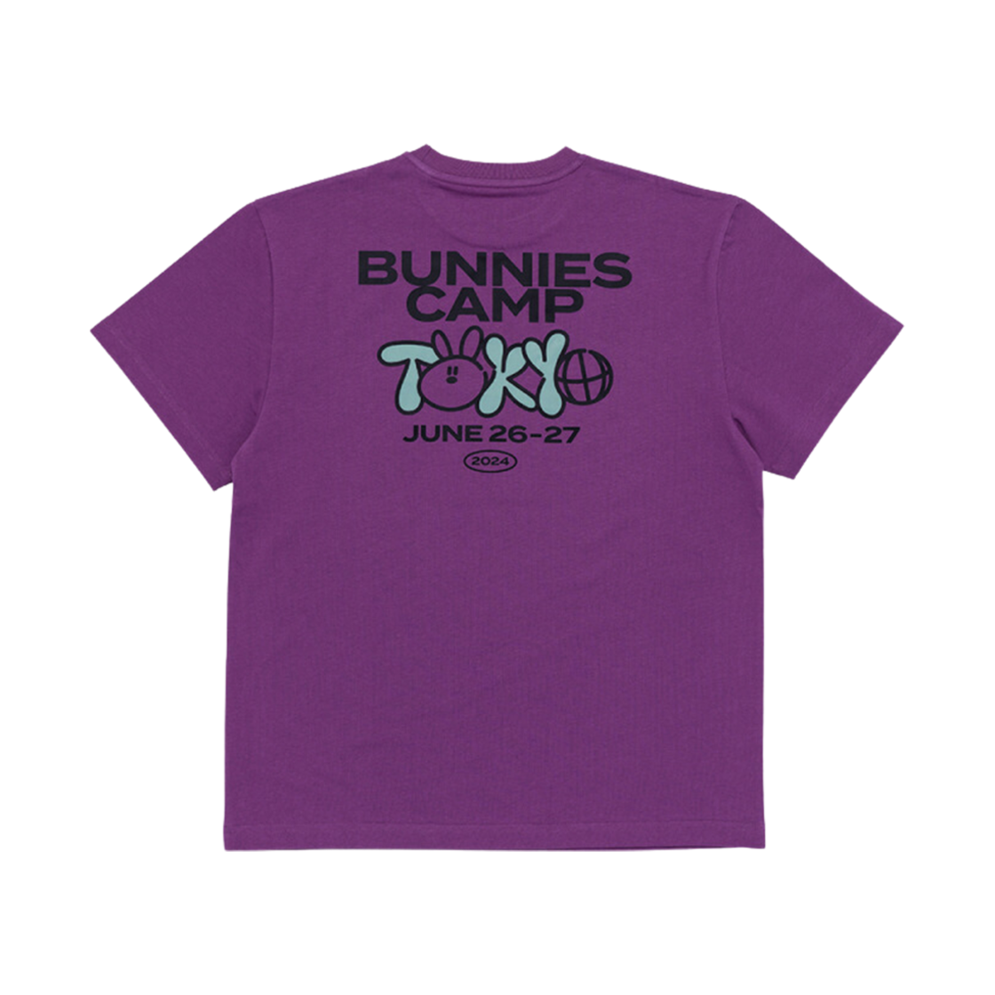 【公式】NewJeans Tシャツ BUNNIES CAMP 2024 黒 L NewJeans MURAKAMI BUNNIES CAMP 2024 T-shirt | eBay