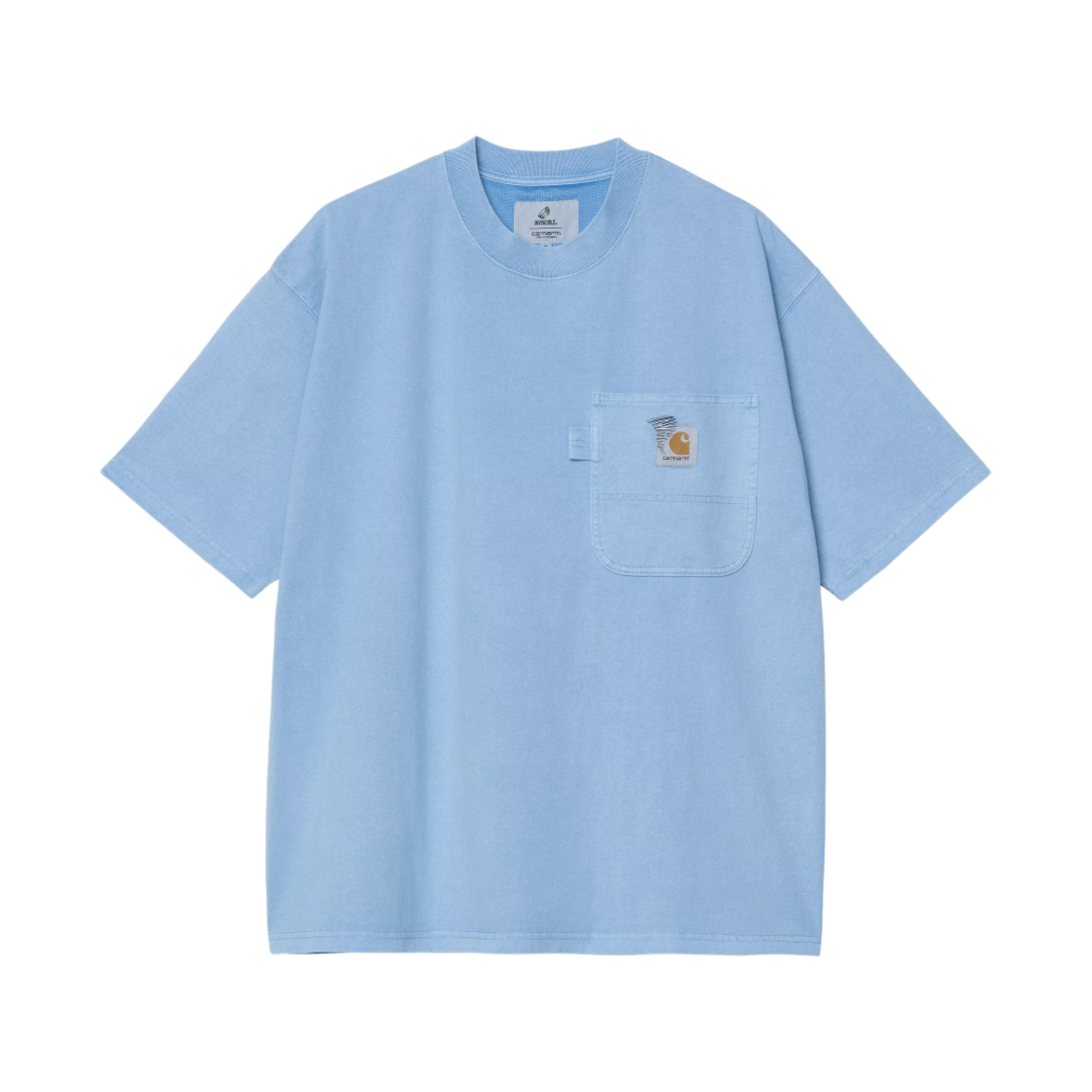 칼하트 WIP x 인빈시블 숏슬리브 피그먼트 다이드 티셔츠 피그먼트 가먼트 다이드 파이신(Carhartt WIP x Invincible S/S Pigment Dyed T-Shirt Pigment Garment Dyed Piscine) - 1