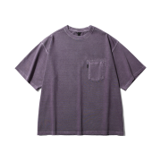 [SS25] moif Garment Dyed H/S Tee Purple