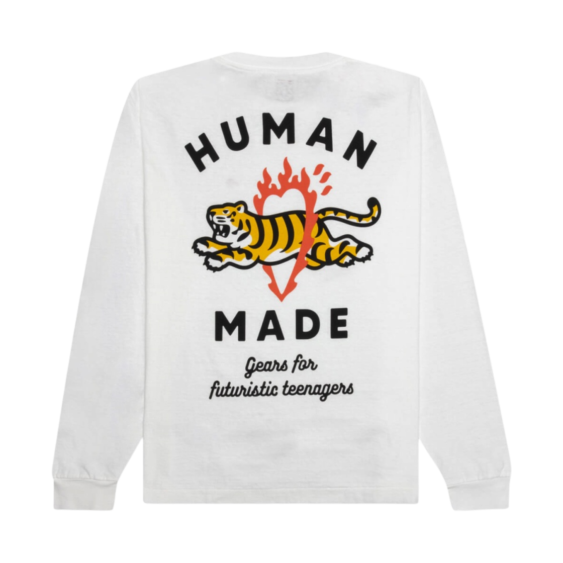 휴먼 메이드 그래픽 롱슬리브 티셔츠 #3 화이트