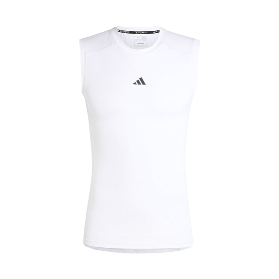 JE6695 Adidas Techfit Compression Training Sleeveless T-Shirt White - KR Sizing