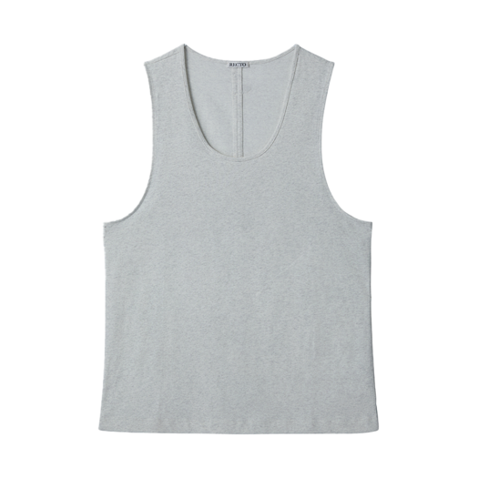 RM25SJTP001WG Recto Scoop Neck Tank Top White Grey