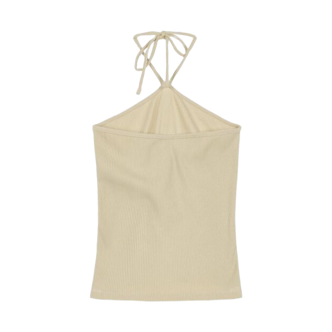 (W) 다이닛 레이어 홀터 탑 베이지((W) Deinet Layer Halter Top in Beige)