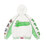 Supreme Playoffs Zip Up Hooded Sweatshirt White - 25SS