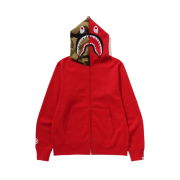 BAPE 1st Shark Full Zip Hoodie Red