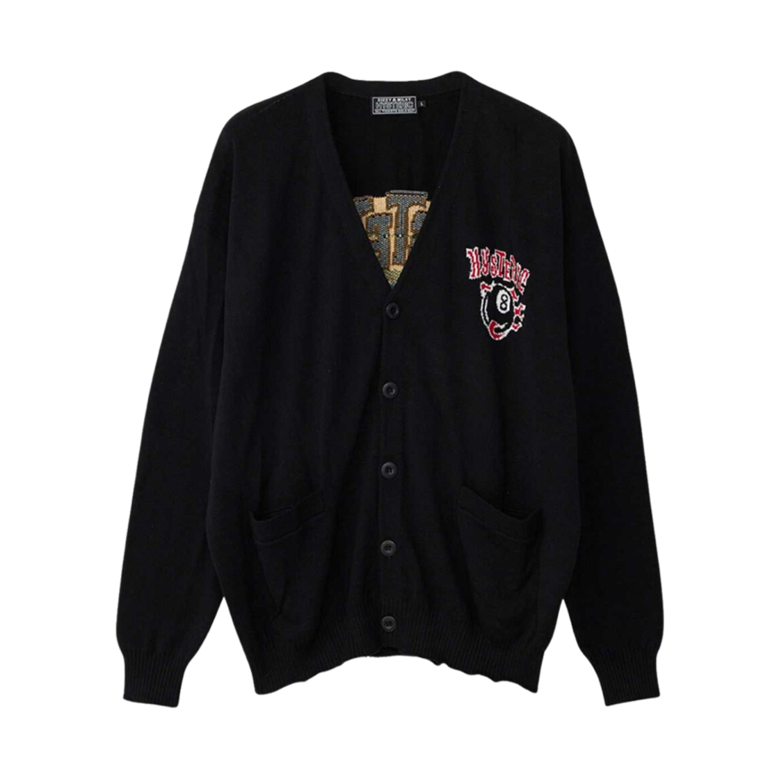 히스테릭 글래머 STBM 레이싱 자카드 가디건 블랙(Hysteric Glamour STBM Racing Jacquard Cardigan Black) - 1