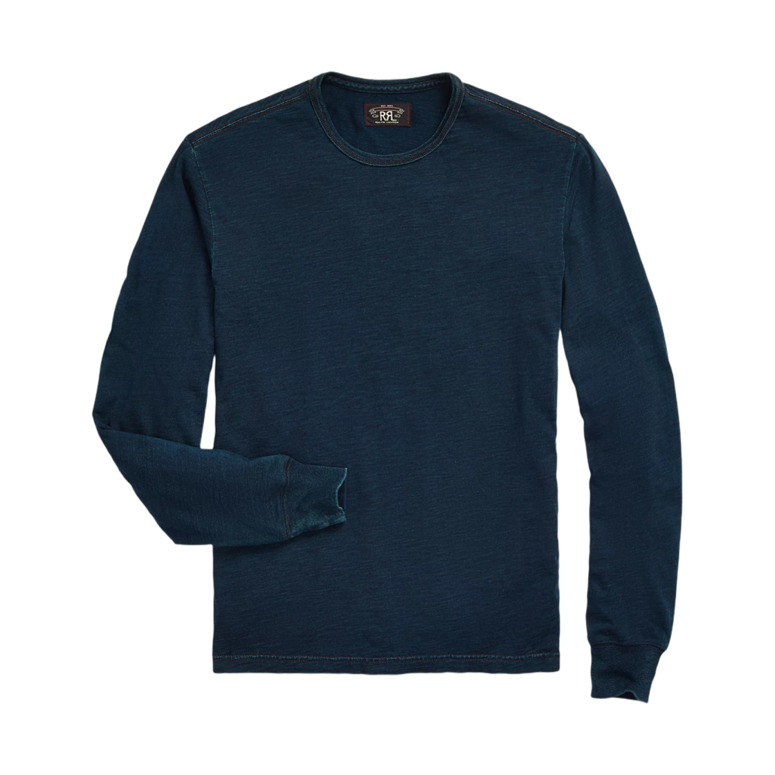 더블알엘 인디고 저지 롱슬리브 티셔츠 인디고 블루(Double RL Indigo Jersey Long Sleeve T-Shirt Indigo Blue)