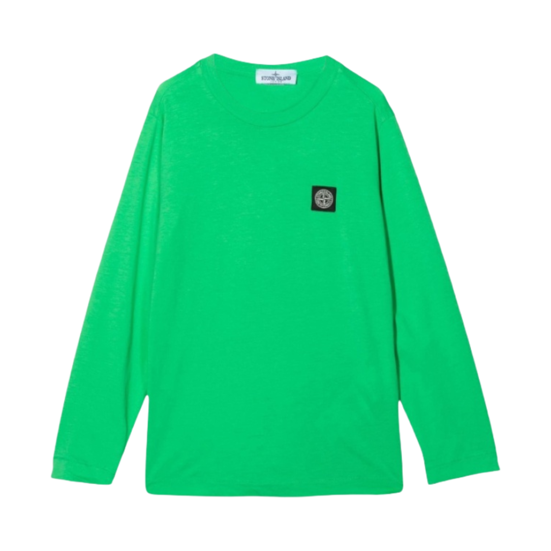 (키즈) 스톤 아일랜드 20447 코튼 저지 롱슬리브 티셔츠 브라이트 그린 - 22FW((Kids) Stone Island 20447 Cotton Jersey Long Sleeve T-Shirt Bright Green - 22FW) - 1