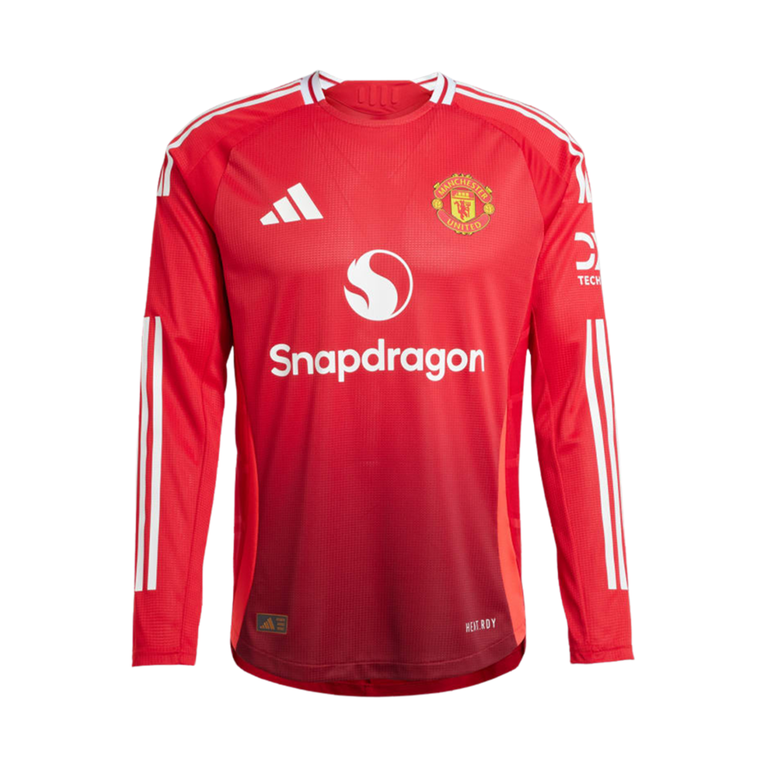 아디다스 맨체스터 유나이티드 2024/25 롱슬리브 홈 어센틱 저지 엠유에프씨 레드 - US 사이즈 (논 마킹 버전)(Adidas Manchester United 2024/25 Long Sleeve Home Authentic Jersey Mufc Red - US Sizing (Non Marking Ver.))