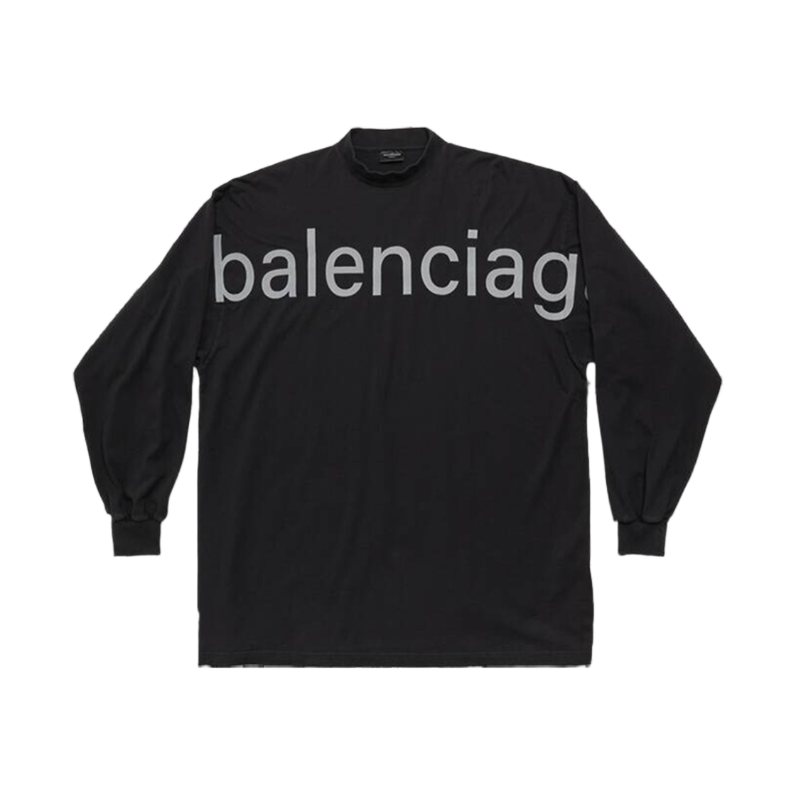 발렌시아가 Bal.com 롱슬리브 티셔츠 오버사이즈 블랙 페이디드(Balenciaga Bal.com Long Sleeve T-Shirt Oversized Black Faded) - 1