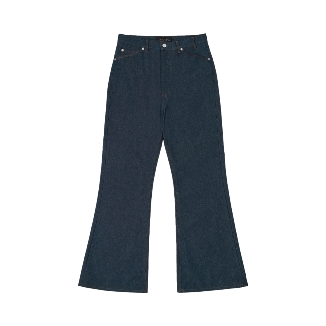 에스티유 플레어 인디고 데님 팬츠 블루
