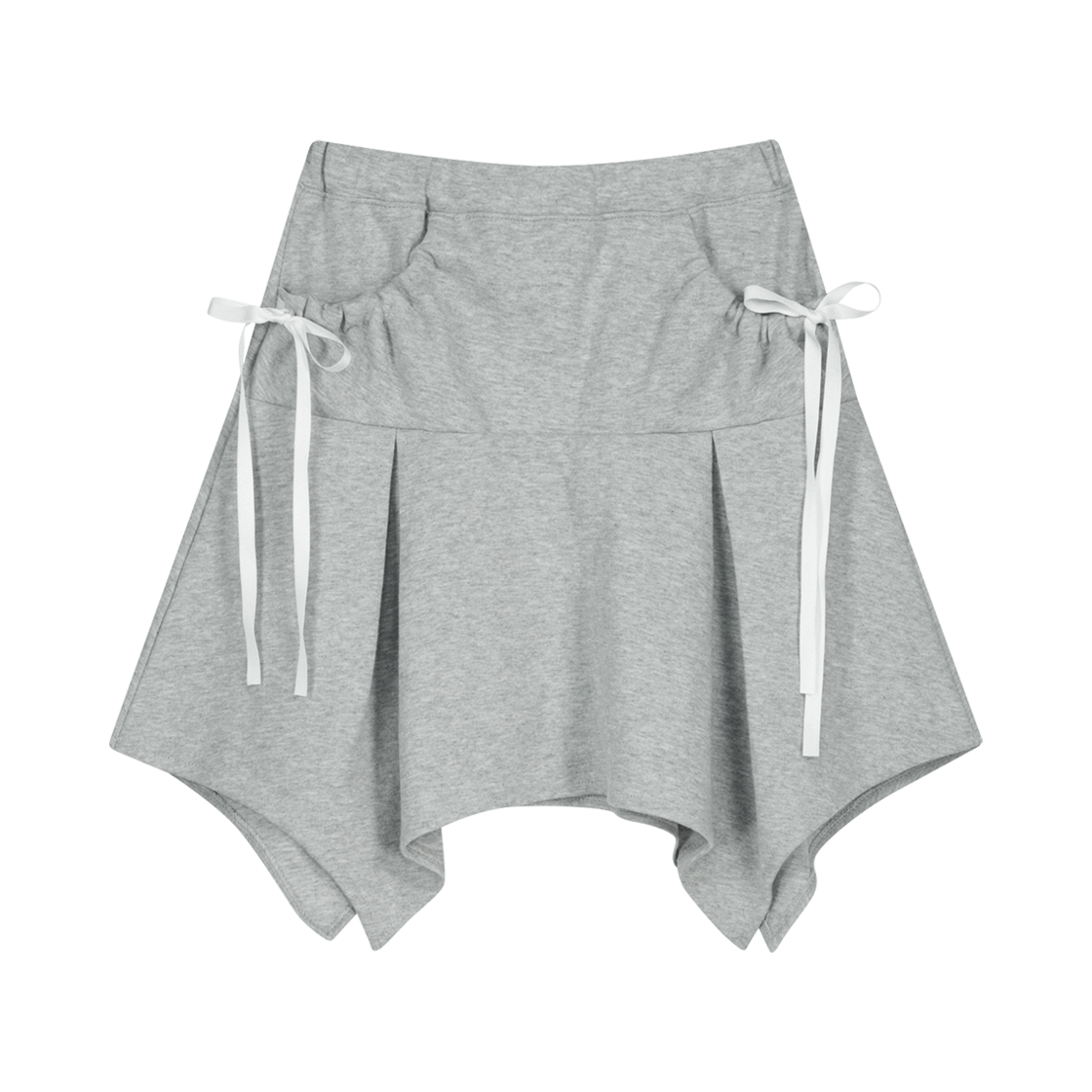 니어 노어 언발란스 페어리 스커트 멜란지 그레이(NIIER NOR Unbalance Falry Skirt Melange Grey)