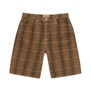 Stussy Canvas Plaid Big OL' Short Brown