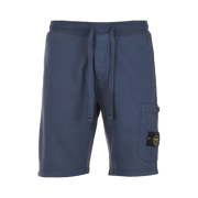 Stone Island 64651 Fleece Bermuda Shorts Avio Blue - 22SS