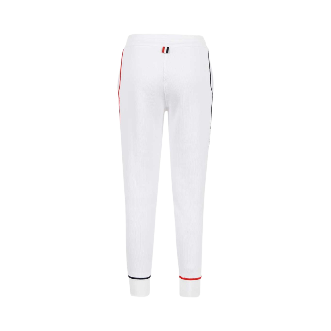 (W) 톰브라운 메쉬 백 코튼 립 콘트라스트 커버 스티치 스웨트팬츠 화이트((W) Thom Browne Mesh Back Cotton Rib Contrast Cover Stitch Sweatpants White) - 2