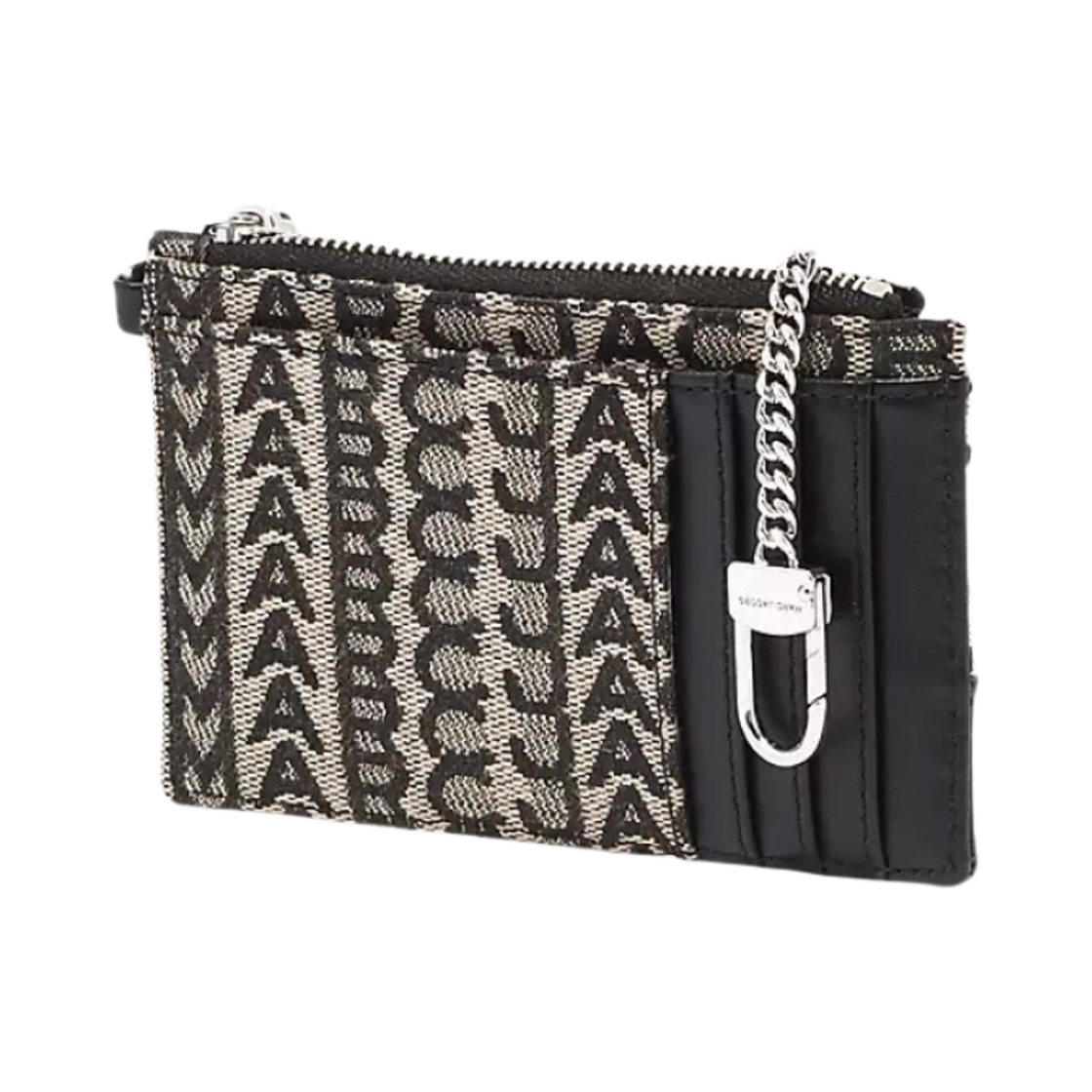 S182M12FA22-261 Marc Jacobs The Monogram Top Zip Wristlet Beige Multicolor - #2
