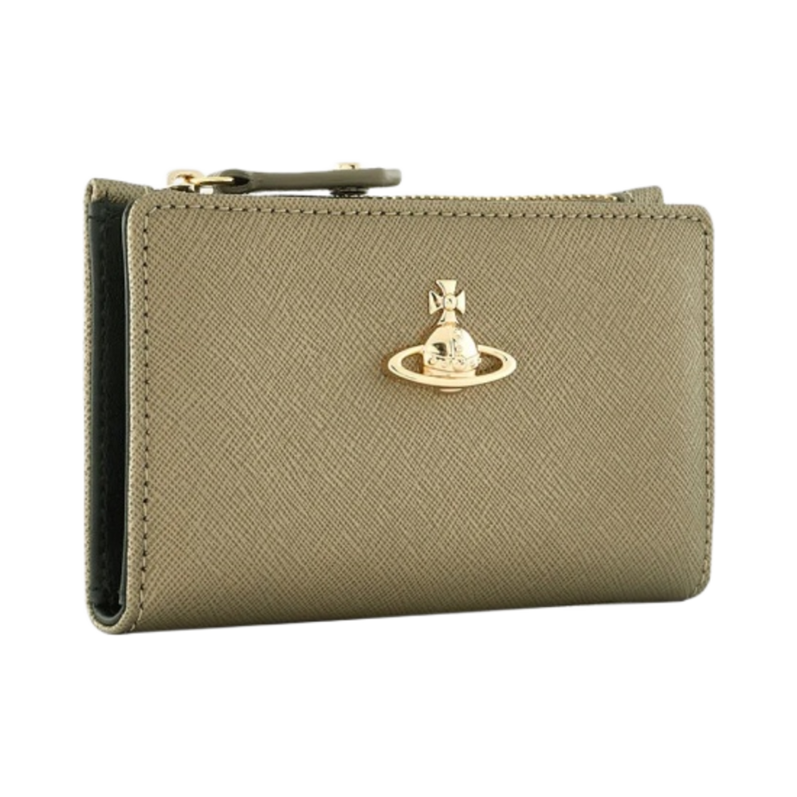 비비안 웨스트우드 사피아노 슬림 플랩 카드 홀더 메탈릭 그레이(Vivienne Westwood Saffiano Slim Flap Card Holder Metallic Grey) - 2