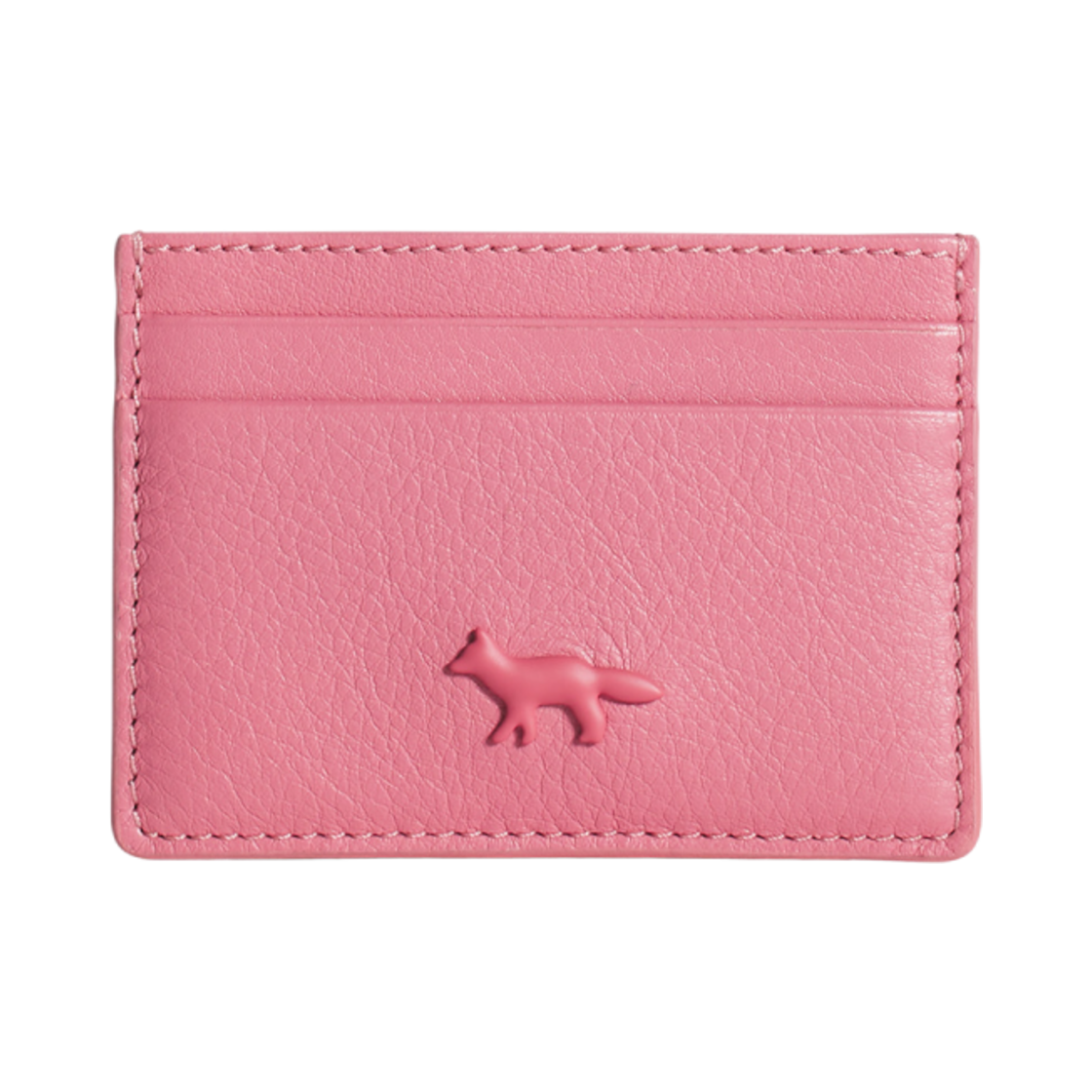 MW05345LC0045-0139 Maison Kitsune Profile Fox Card Holder Fraise