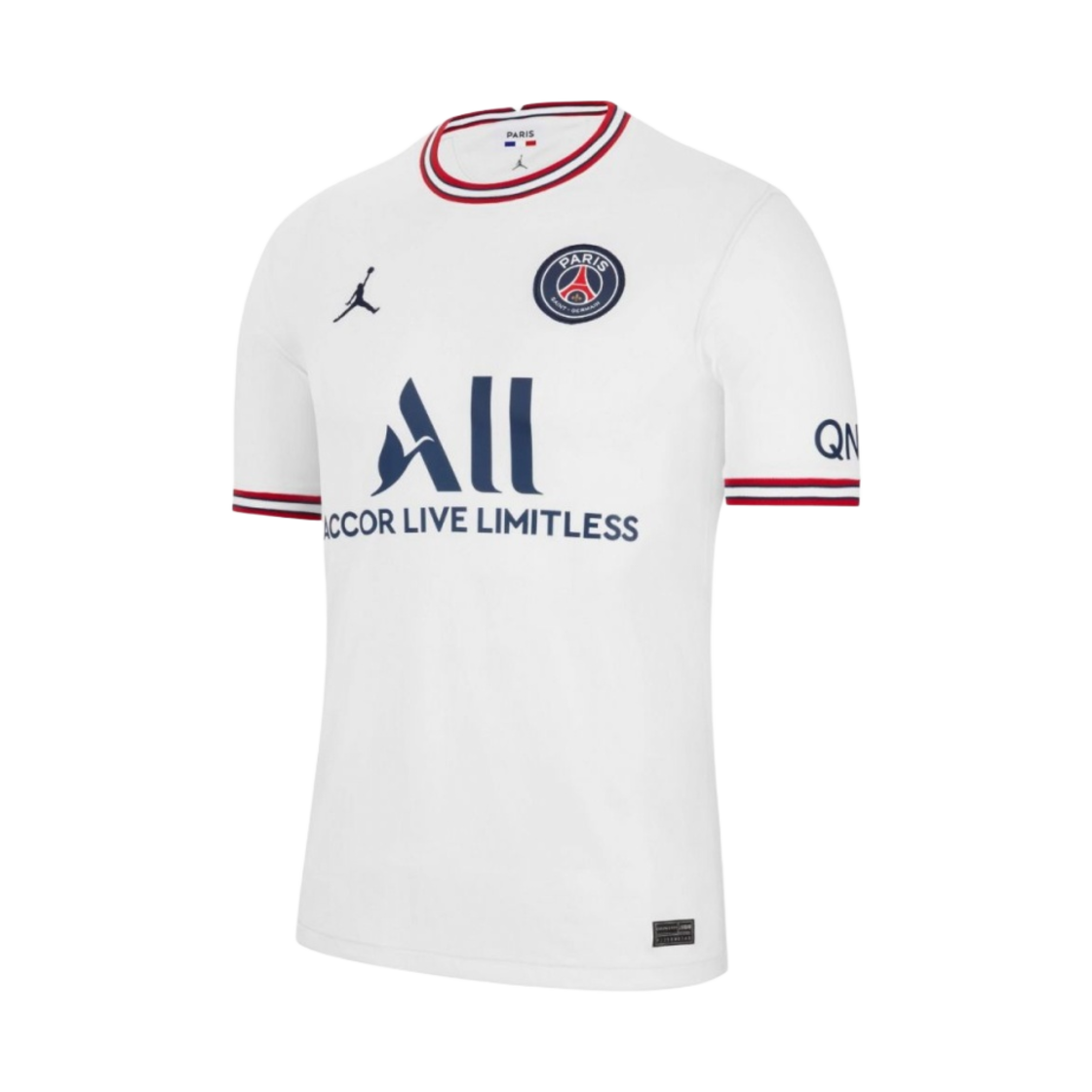 조던 x 파리 생제르맹 2022/23 드라이핏 스타디움 4th 저지 화이트 (논 마킹 버전)(Jordan x Paris Saint-Germain 2022/23 Dri-Fit Stadium 4th Jersey White (Non Marking Ver.))