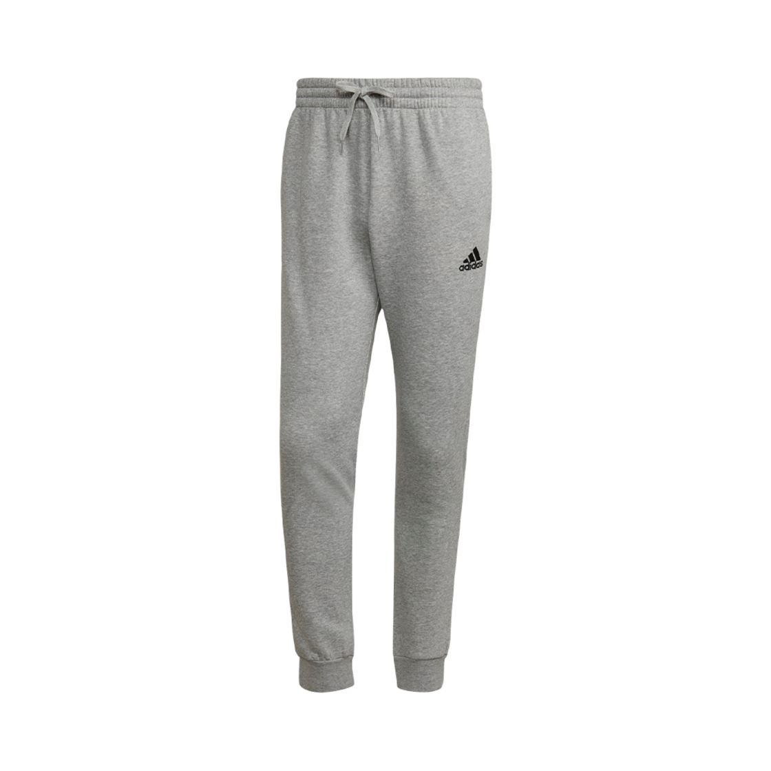 HL2230 Adidas Essentials Fleece Regular Tapered Pants Medium Grey Heather Black - KR Sizing