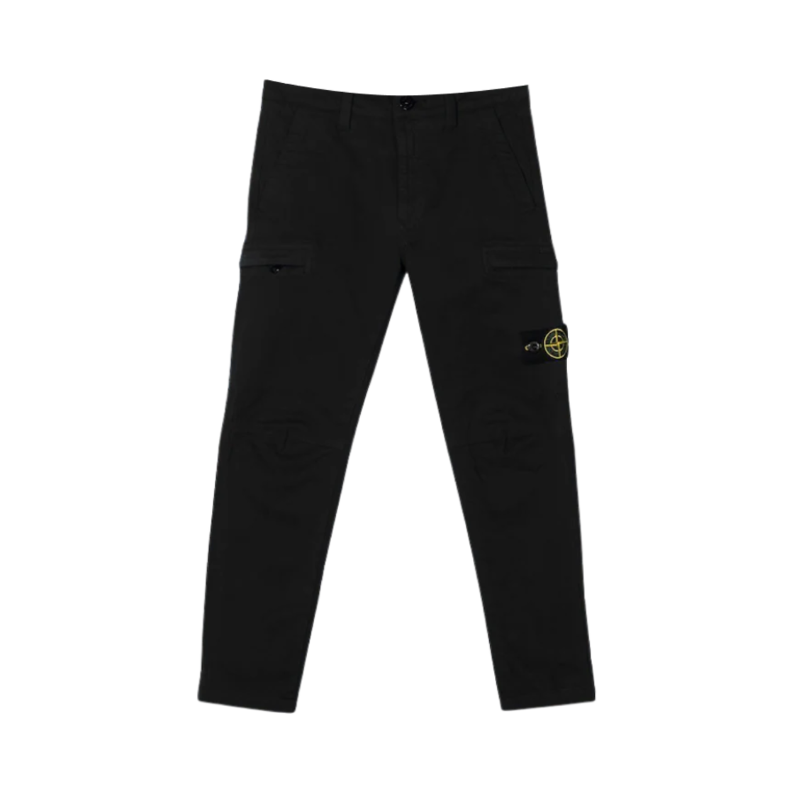 751630514-V0029 (Kids) Stone Island 30514 Wappen Pocket Pants Black - 21FW