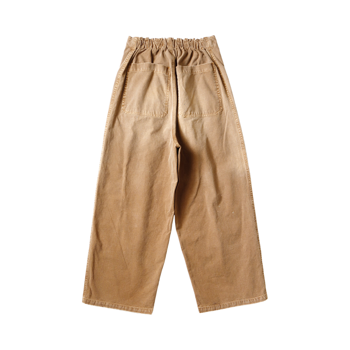 캐피탈 캔버스 W 니 이지 배기 팬츠 파머 리메이크 골드(Kapital Canvas W Knee Easy Baggy Pants Farmer Remake Gold) - 2