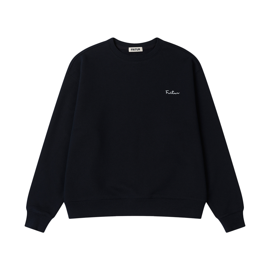 F244MT01_02 Fritur Logo Sweatshirt Navy_F244MT01
