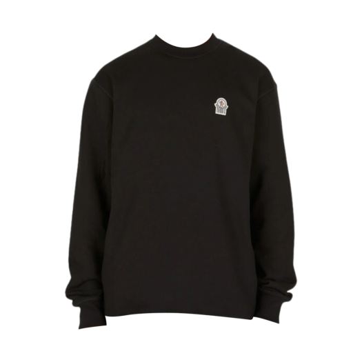 Moncler Logo Patch Sweatshirt Black - 22FW