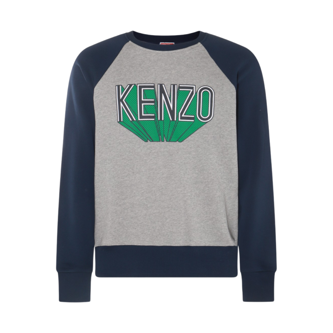 FD65SW1034MB-94 Kenzo Logo Printed Sweatshirt Pearl Grey