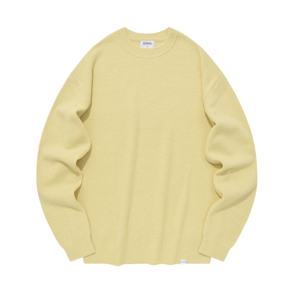 CO2303KT20YL Covernat Lambswool Round Knit Yellow