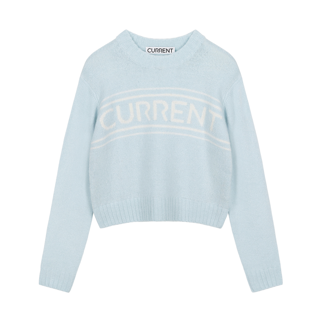 CMSFCNTW02EBLL Current Logo Intasha Crew Neck Knit Light Blue