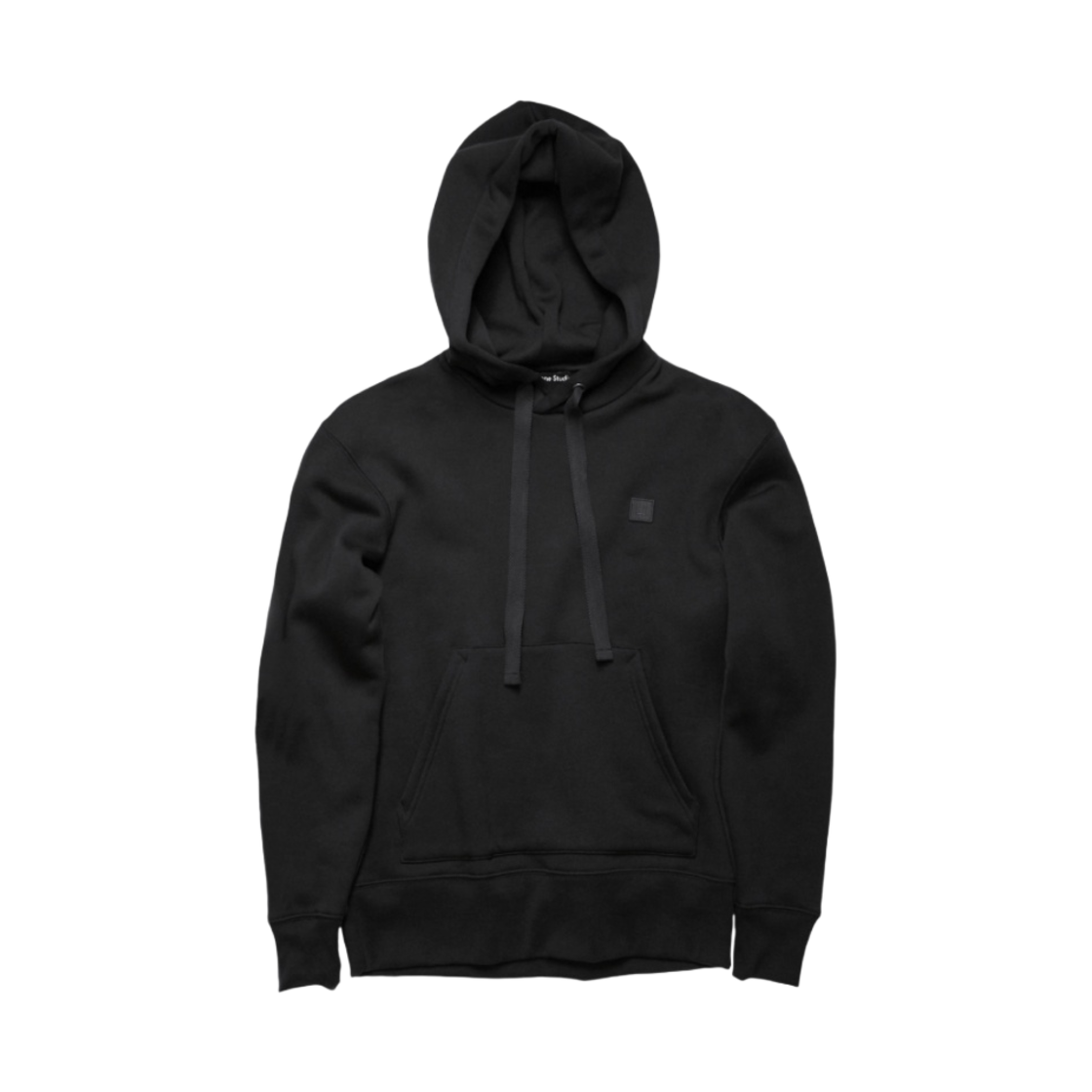 2HK173-900 Acne Studios Ferris Face Hooded Sweatshirt Black