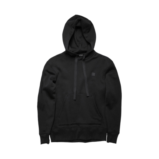 2HK173-900 Acne Studios Ferris Face Hooded Sweatshirt Black